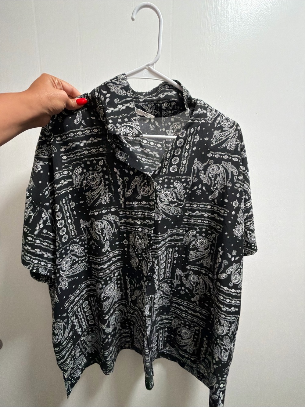 Ashland Black Paisley Button Up from 12th Tribe